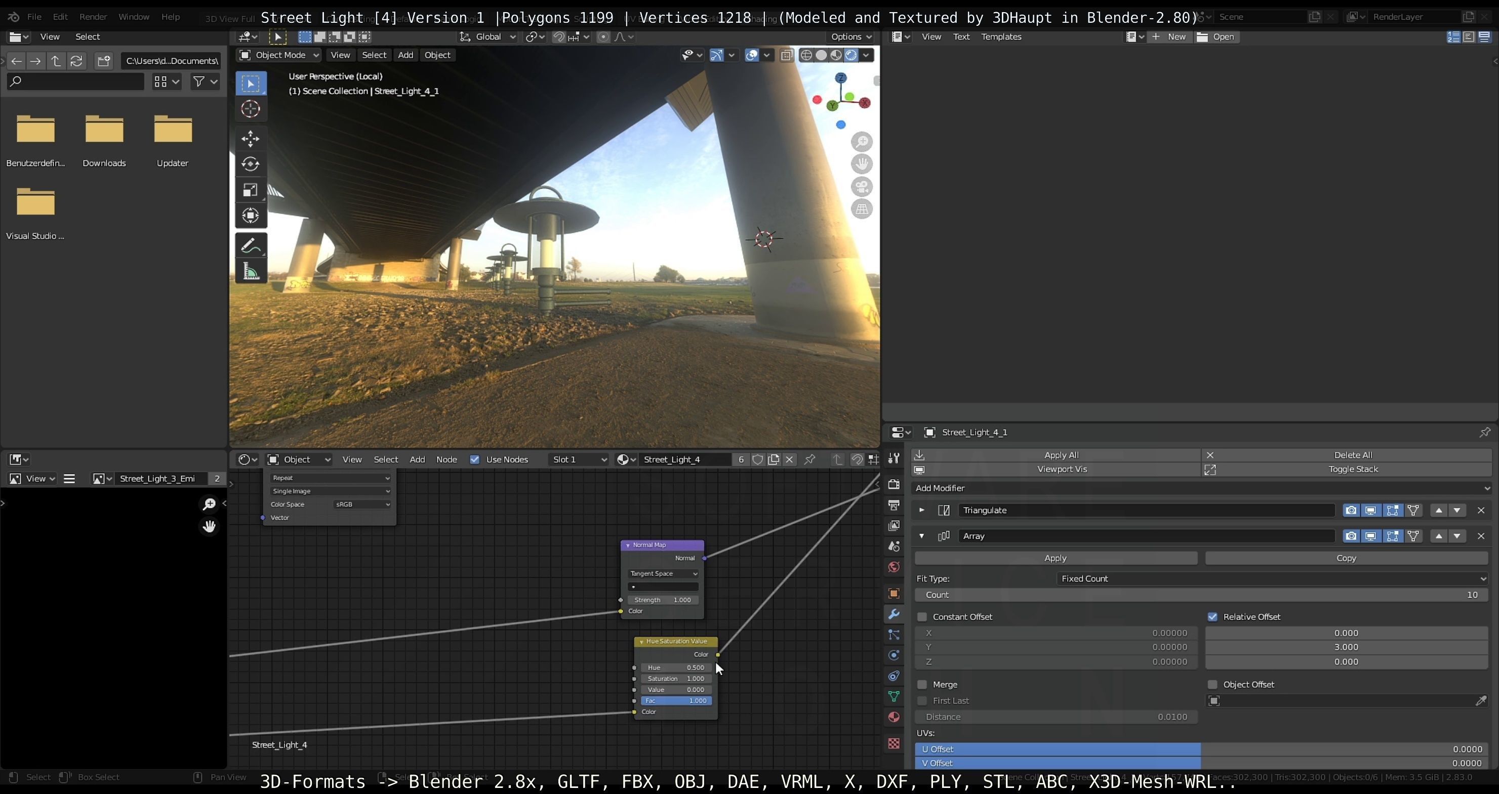 Street Light -4- Object 1 Low-poly 3D model_7
