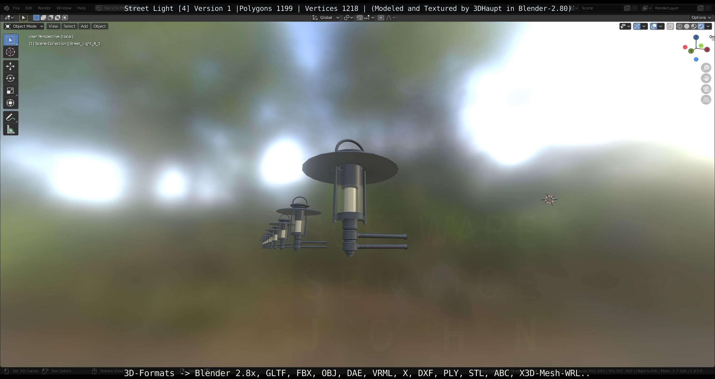 Street Light -4- Object 1 Low-poly 3D model_17