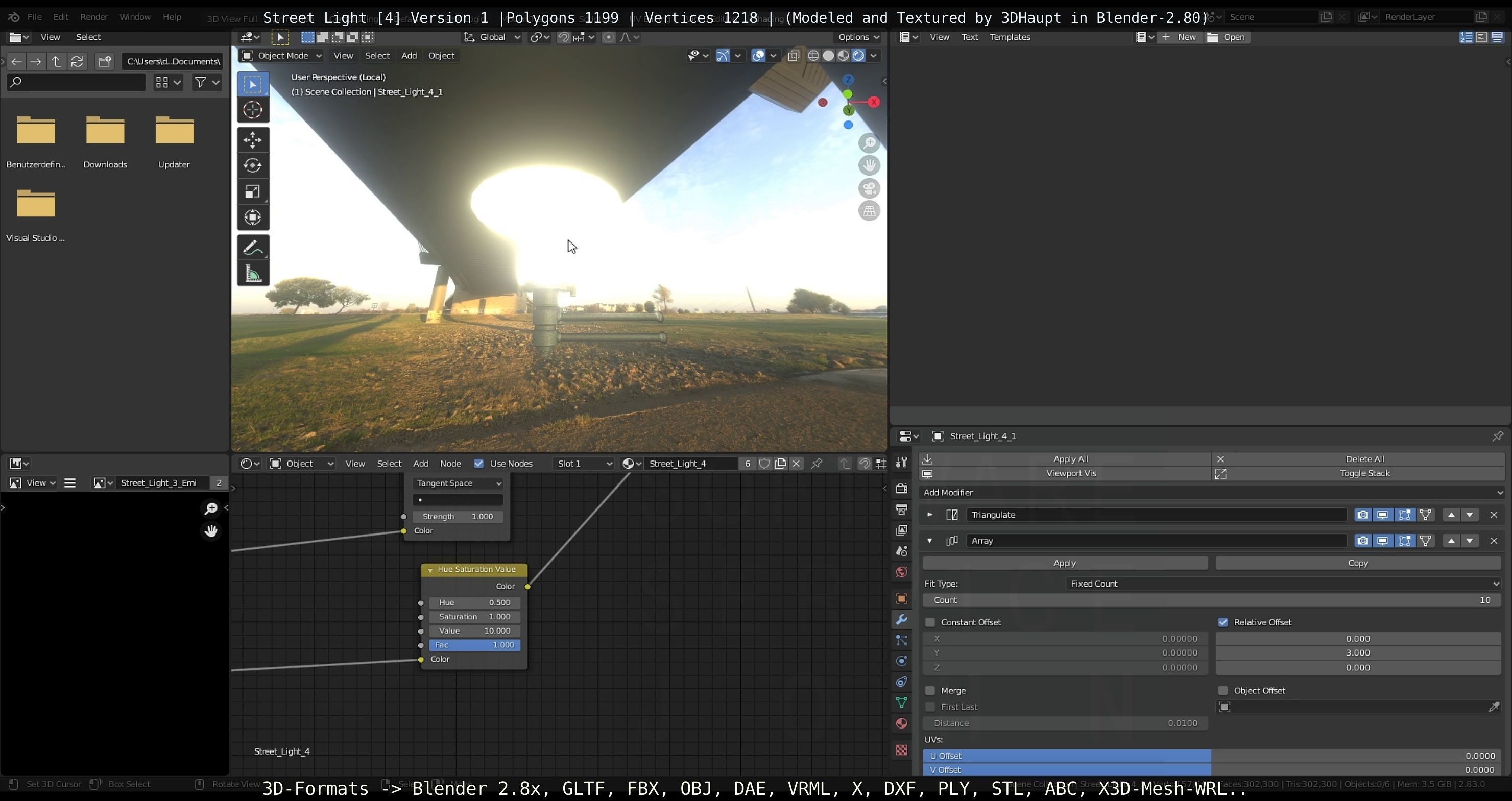 Street Light -4- Object 1 Low-poly 3D model_26