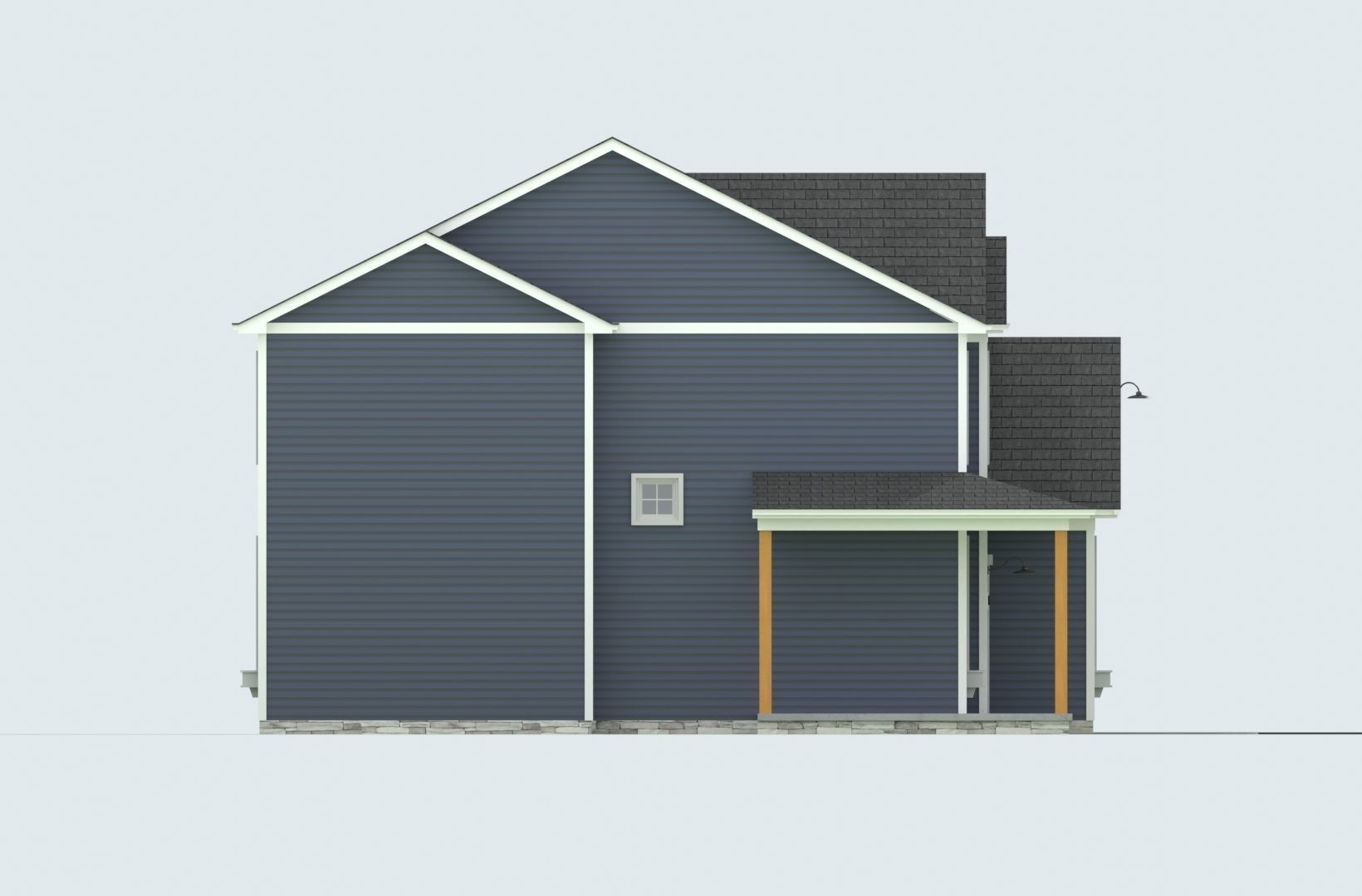 Cape Cod House 17 3D model_3