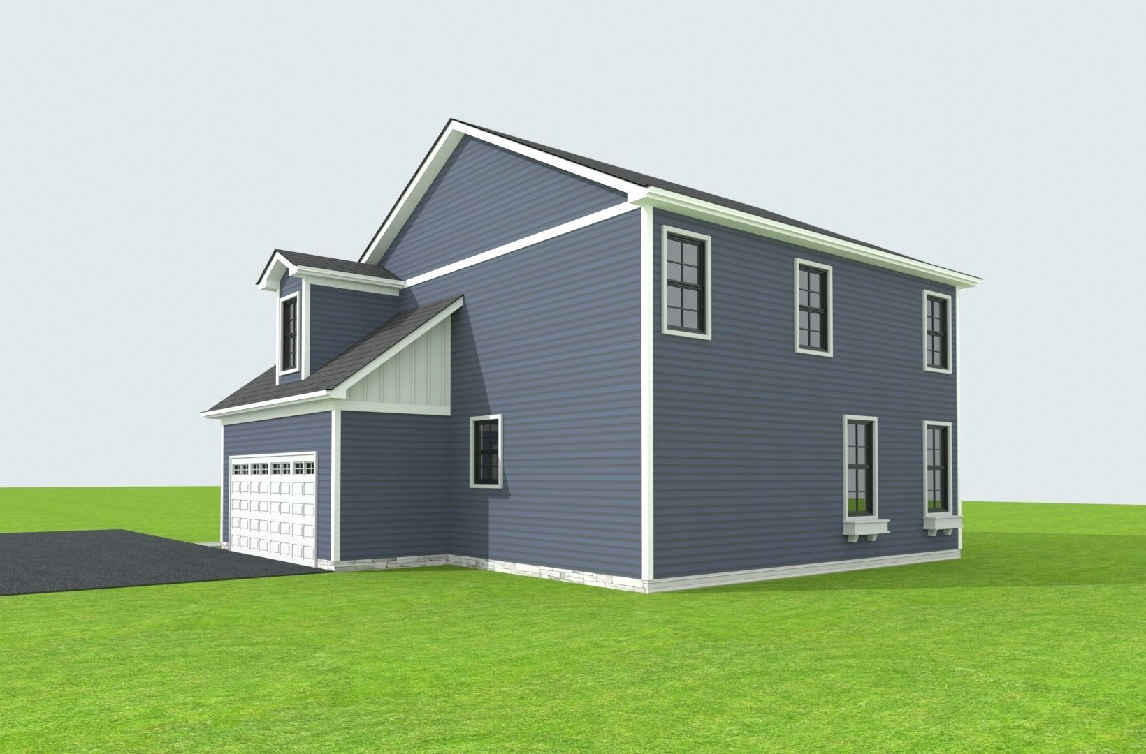 Cape Cod House 17 3D model_2