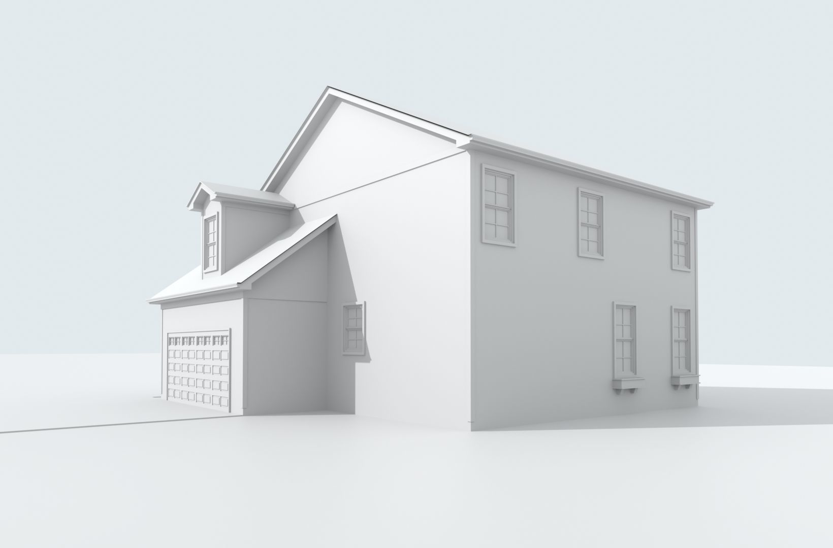 Cape Cod House 17 3D model_9