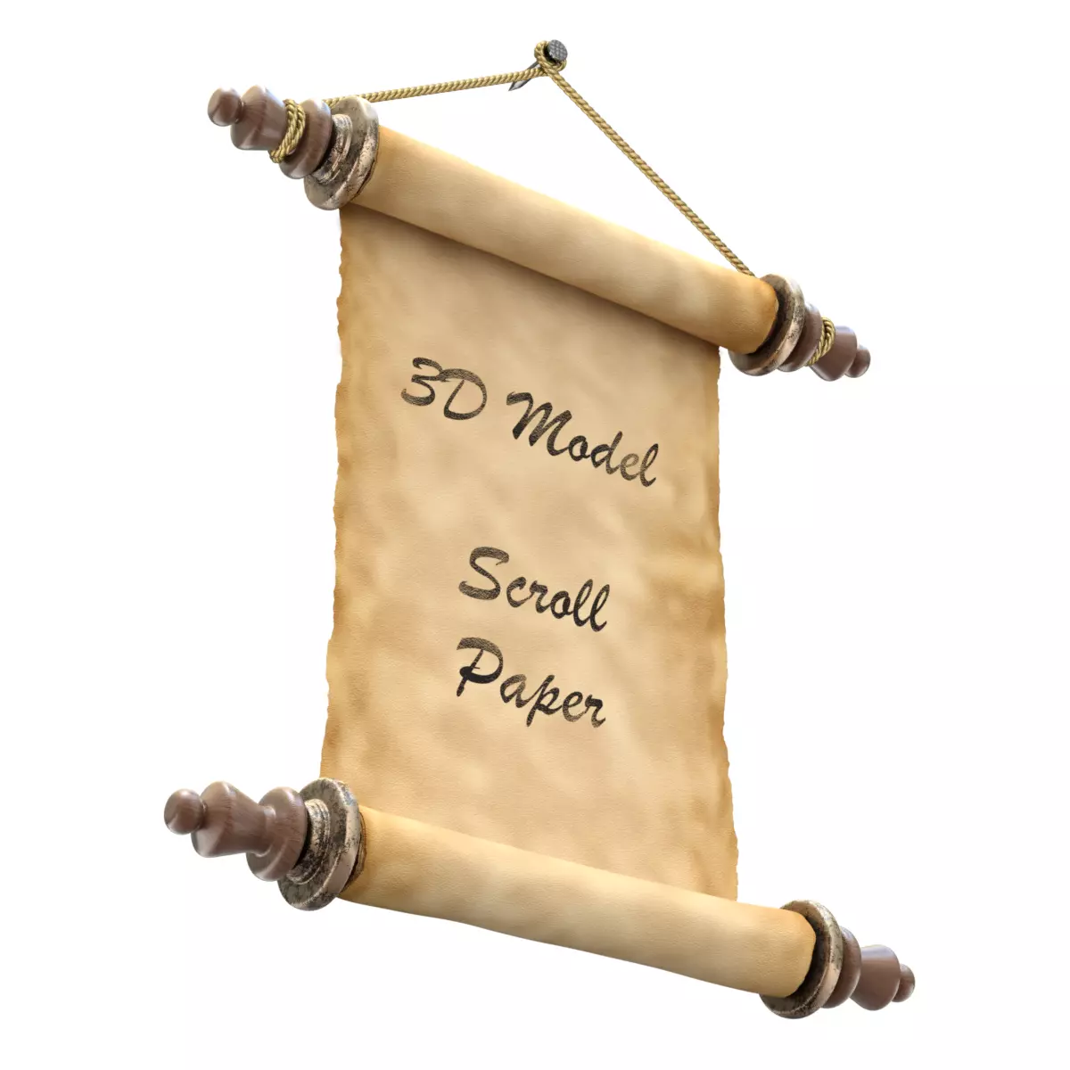Old Scroll 3D model