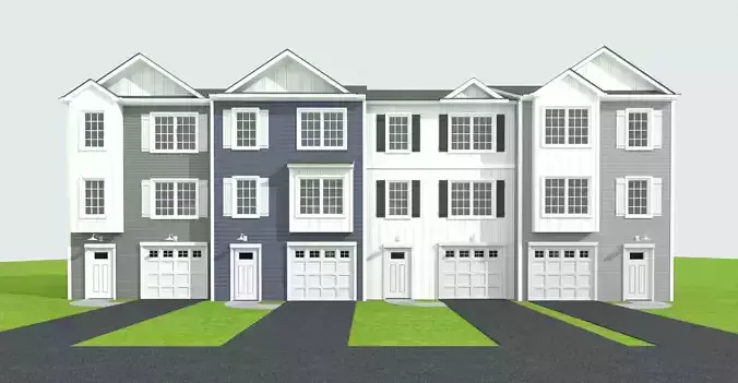 Cape Cod House 18 3D model