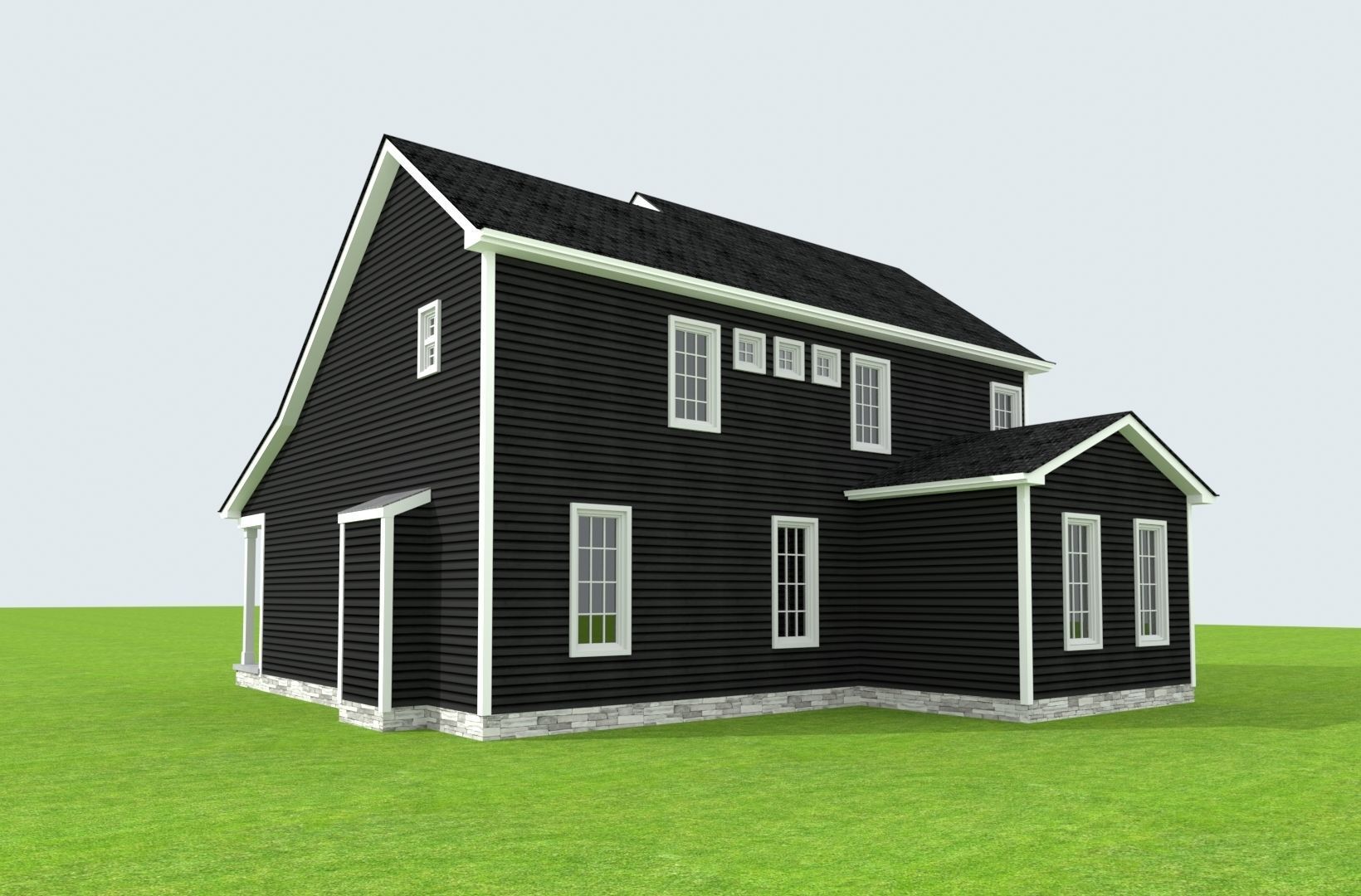 Cape Cod House 19 3D model_2