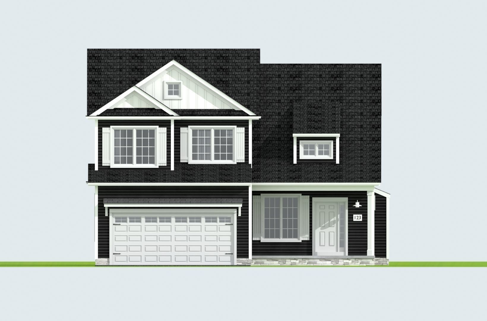 Cape Cod House 19 3D model_6