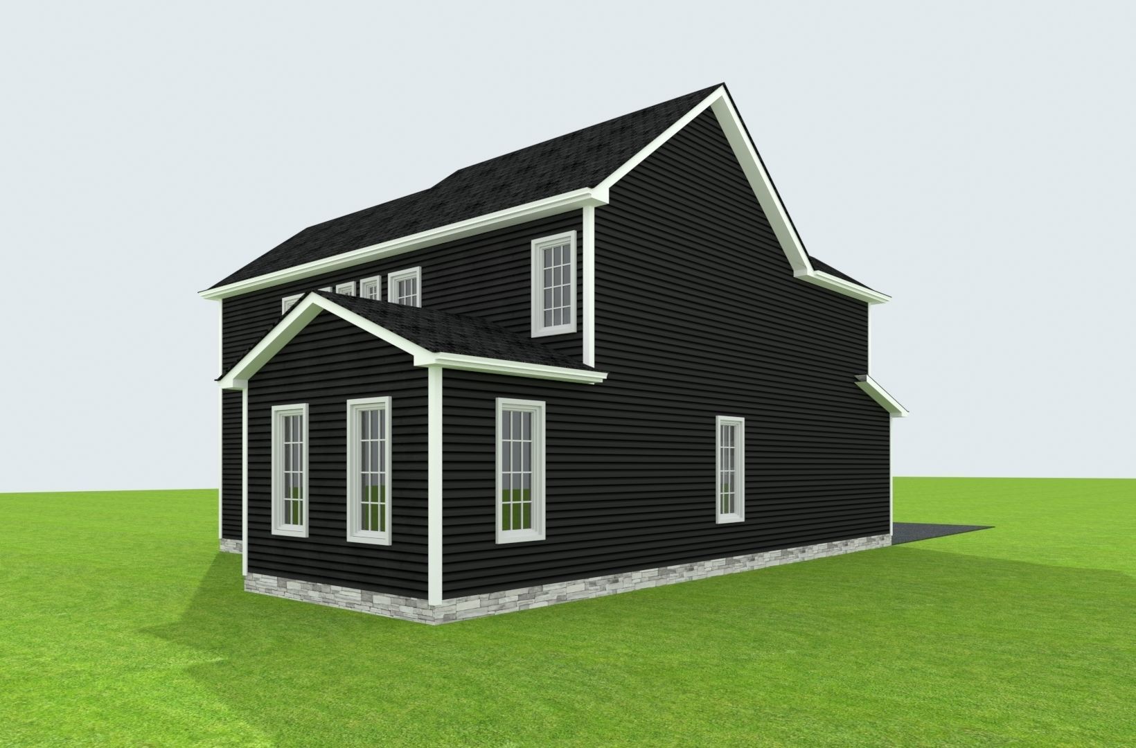 Cape Cod House 19 3D model_7