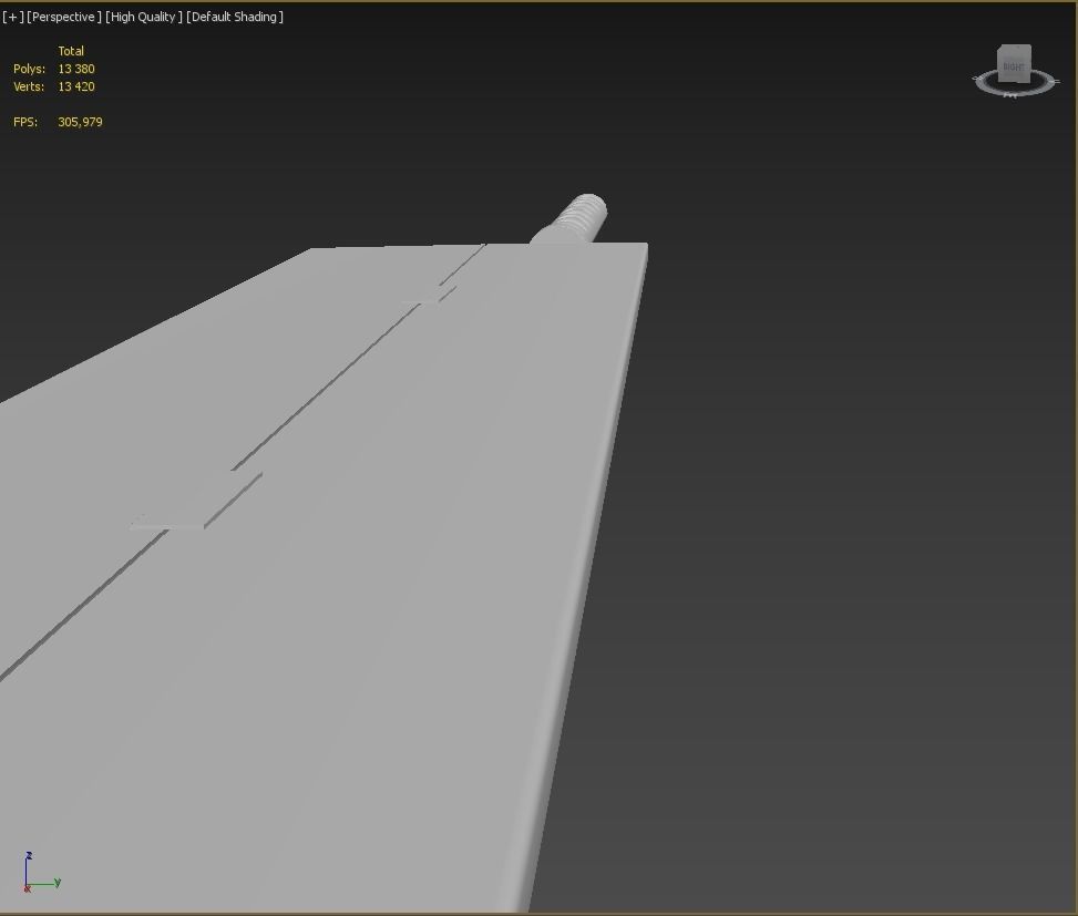 Darui Sword Naruto- Cleaver Sword Low-poly 3D model_8