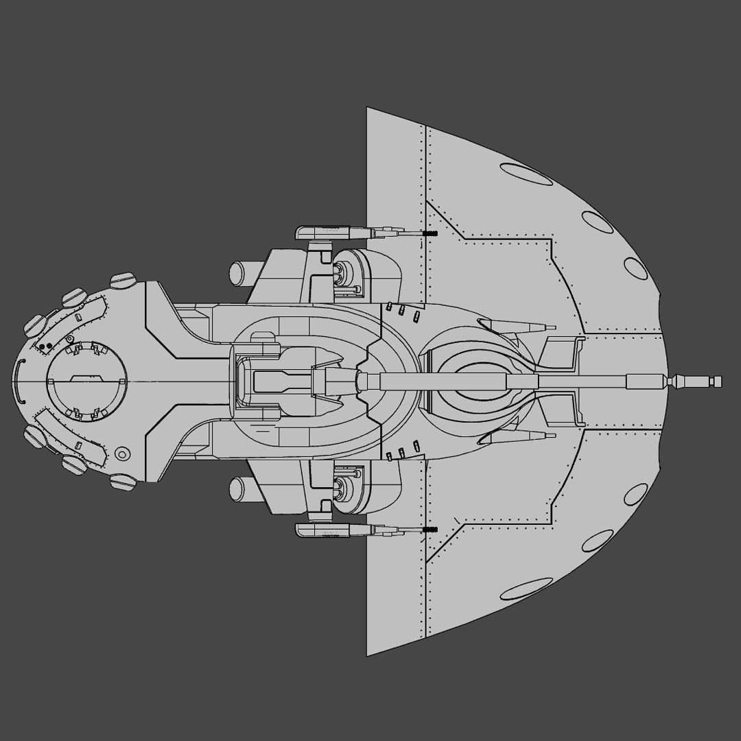 Star Wars AAT Battle Tank 3D Print Ready Model Kit 3D print model_13