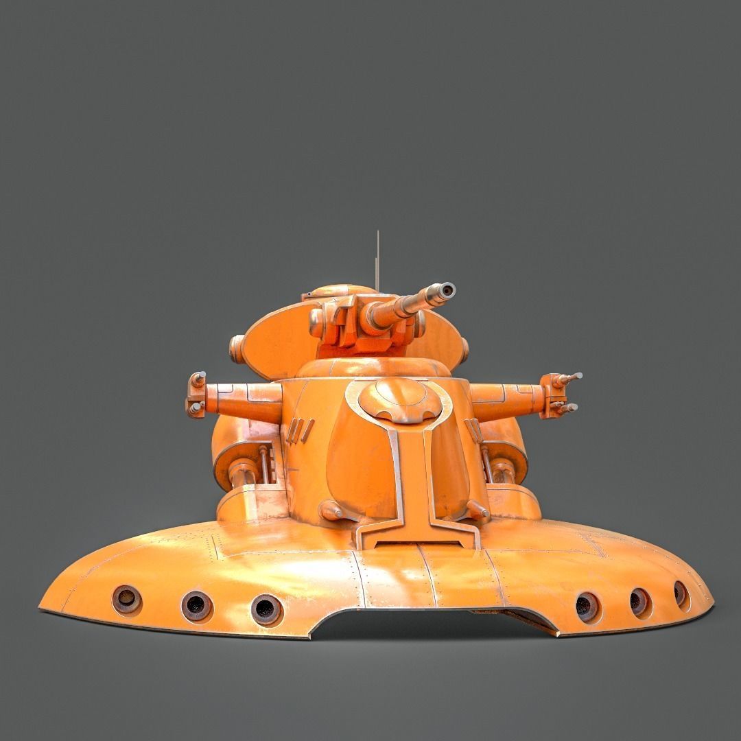 Star Wars AAT Battle Tank 3D Print Ready Model Kit 3D print model_3