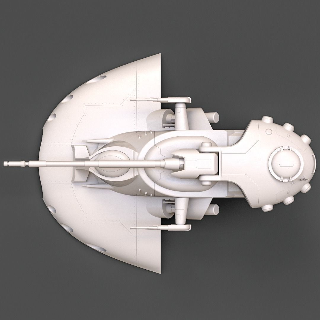 Star Wars AAT Battle Tank 3D Print Ready Model Kit 3D print model_7