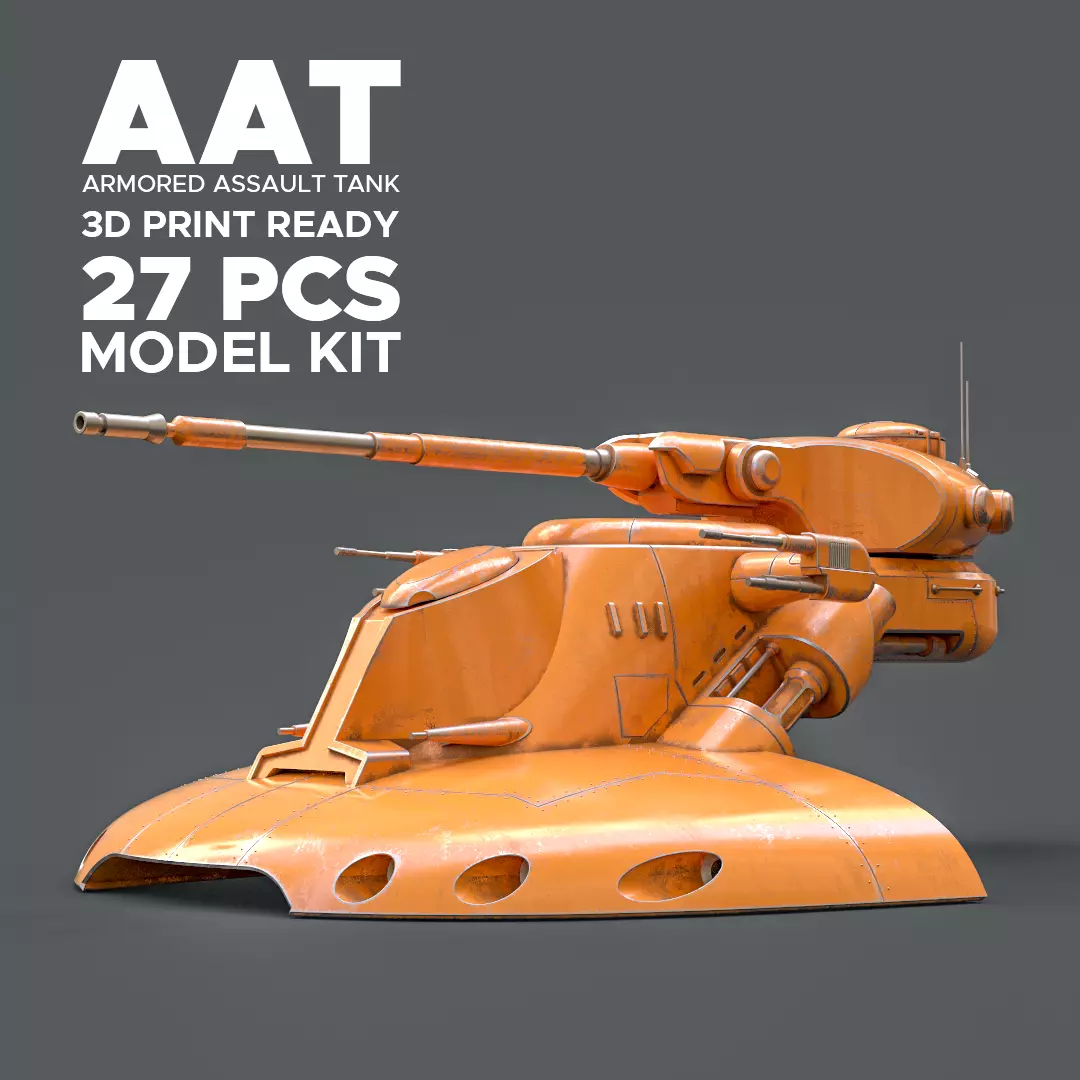 Star Wars AAT Battle Tank 3D Print Ready Model Kit 3D print model_0