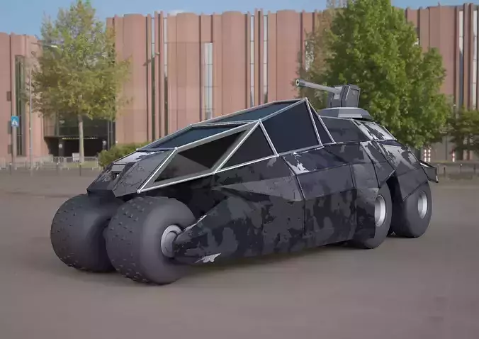 Batmobile concept car 3ds