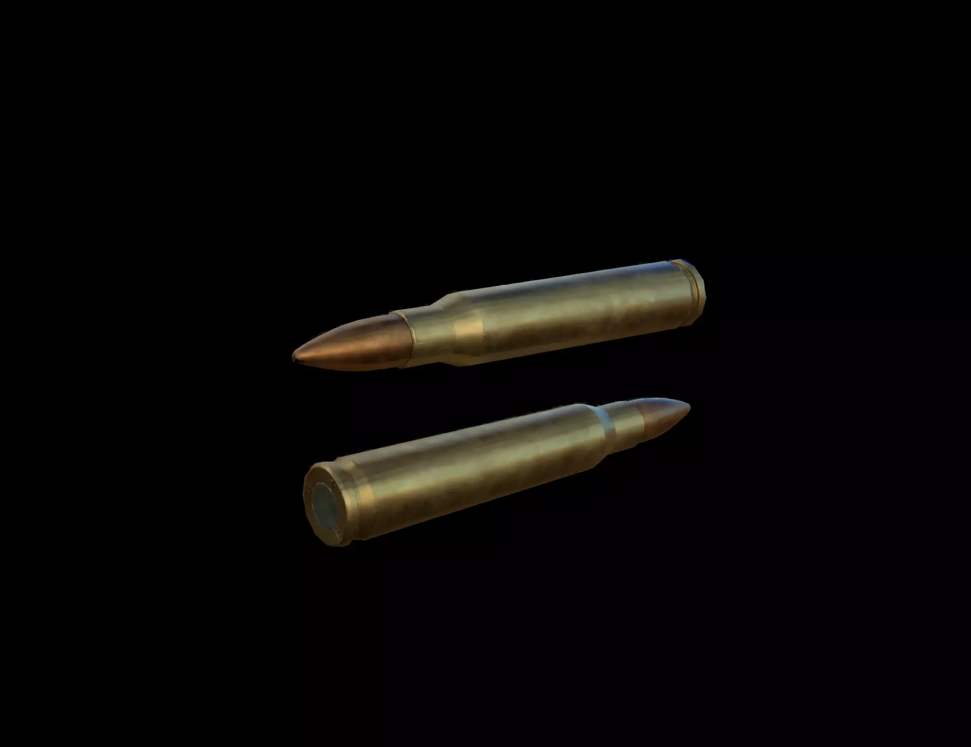 223 Bullet Low-poly 3D model_0
