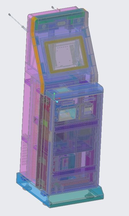 Parking charge machine 3D model_3