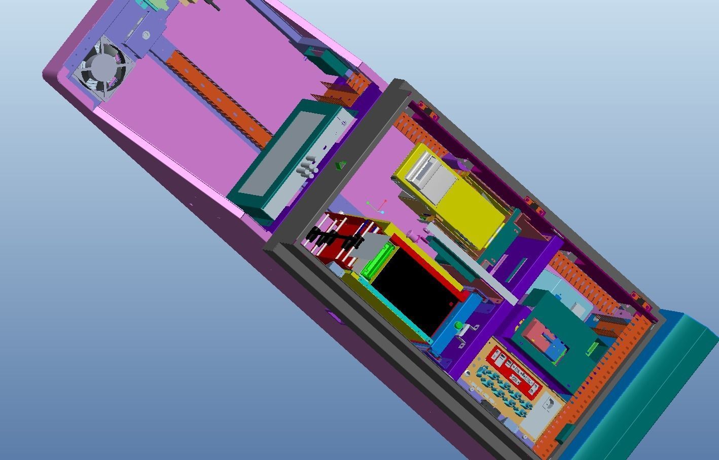 Parking charge machine 3D model_2