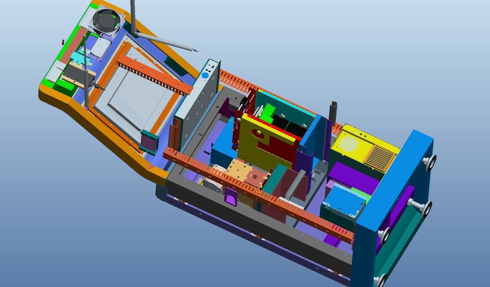 Parking charge machine 3D model_6