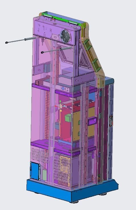 Parking charge machine 3D model_9