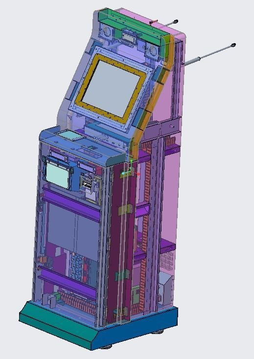 Parking charge machine 3D model_5