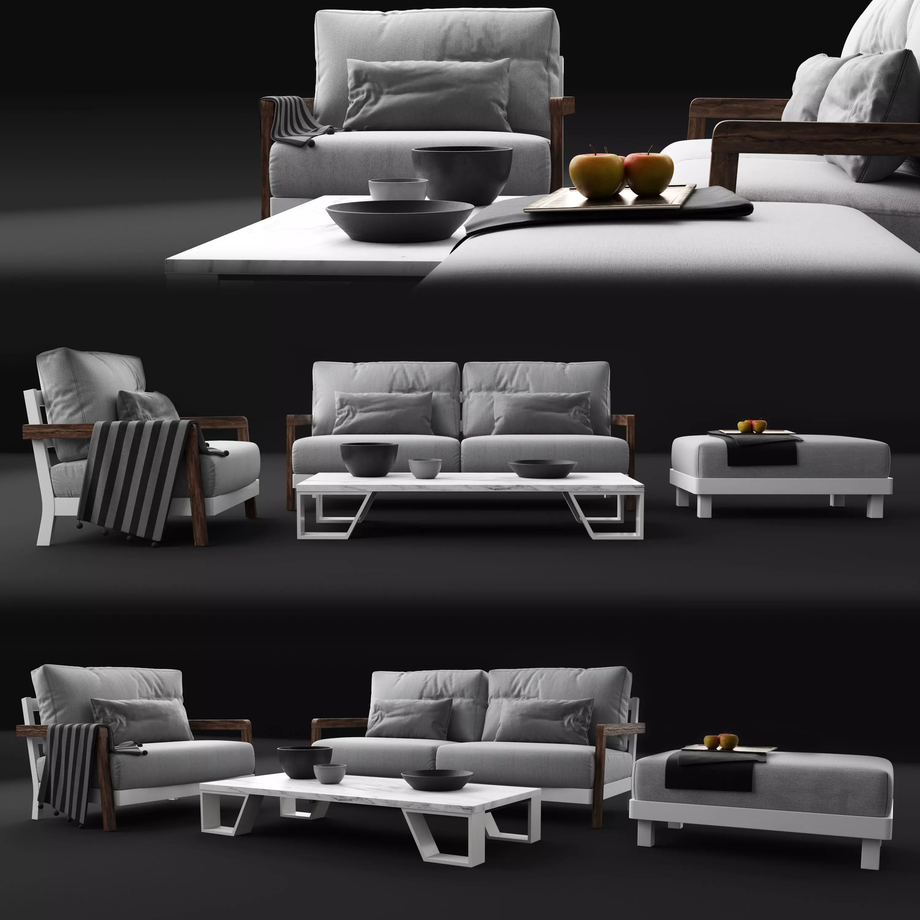 Gervasoni Win 2 Set 3D model_0