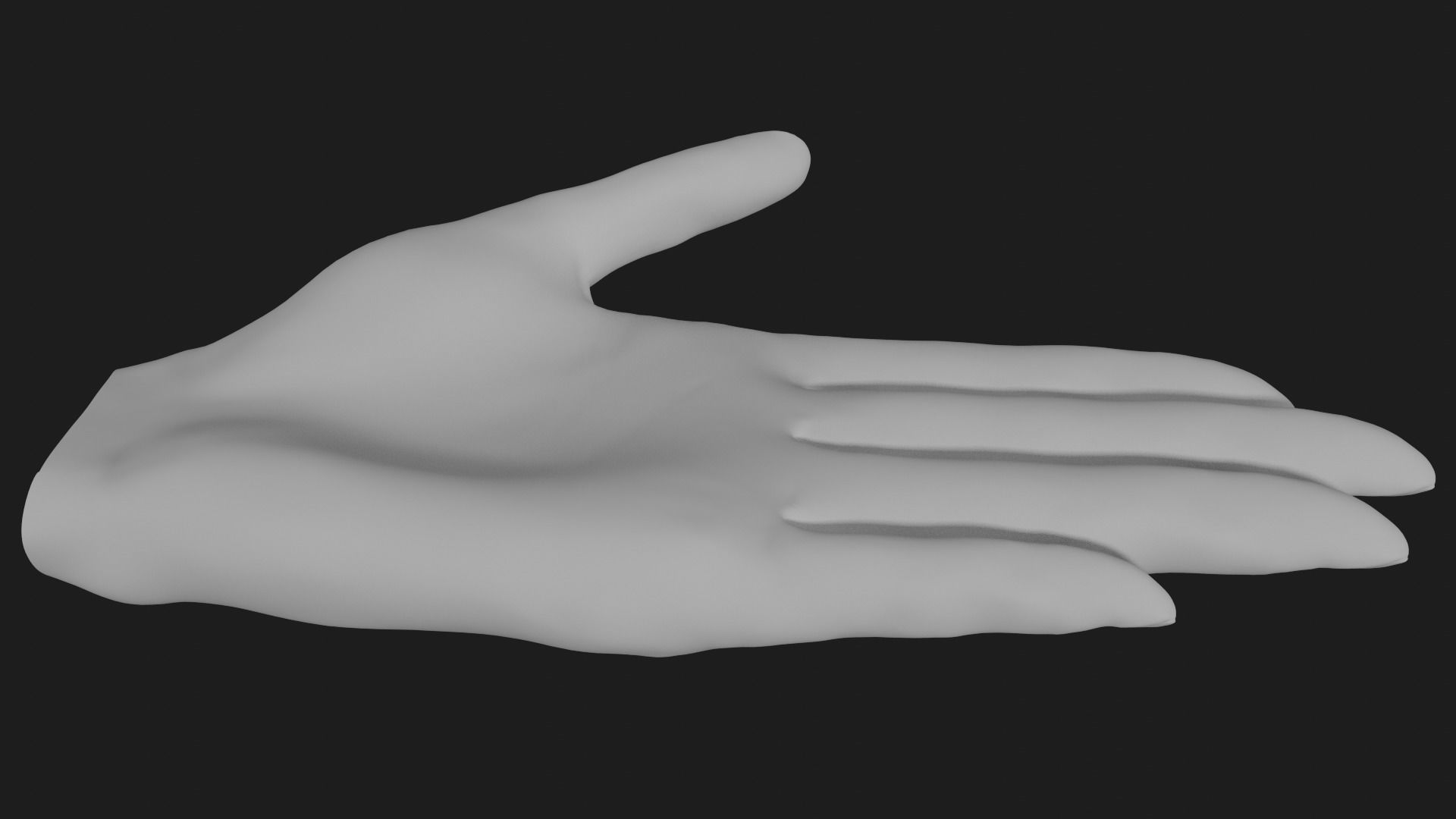 Female hand  Free 3D model_5