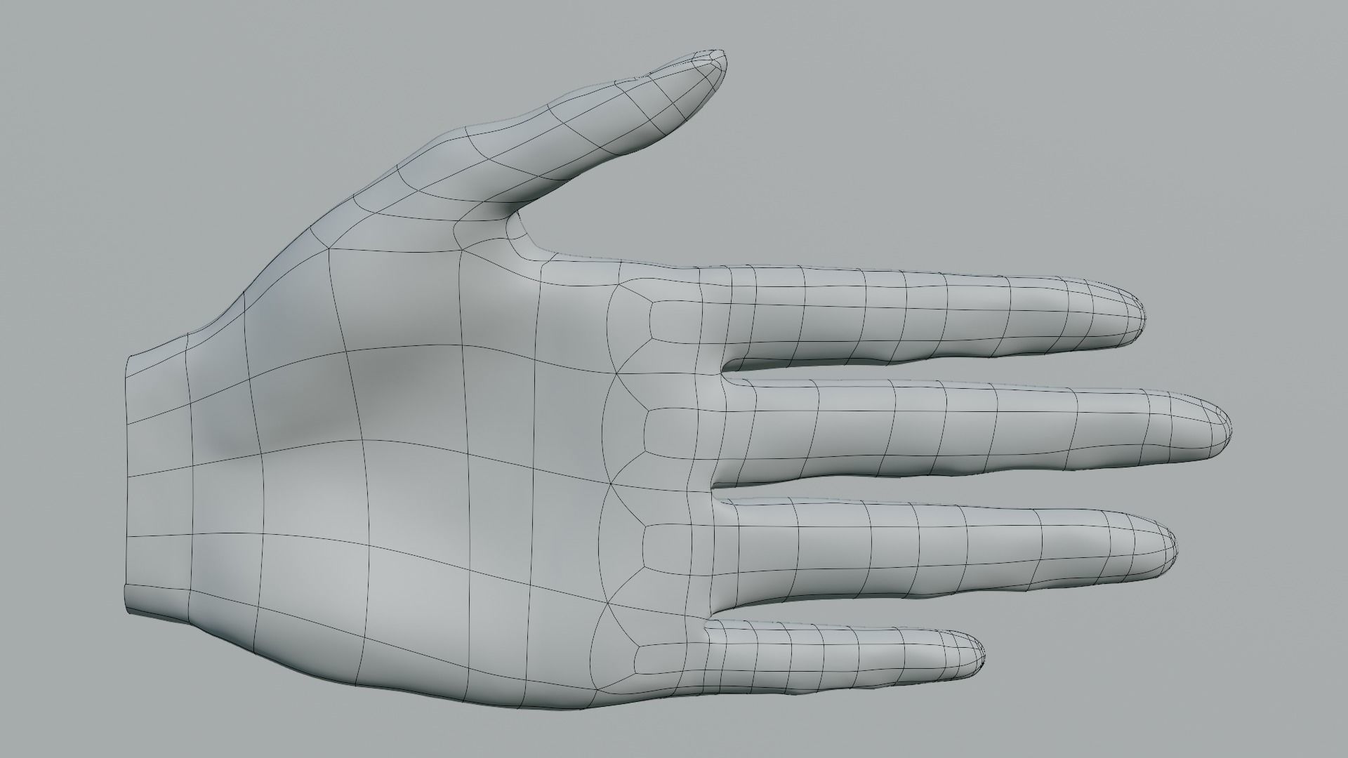 Female hand  Free 3D model_2