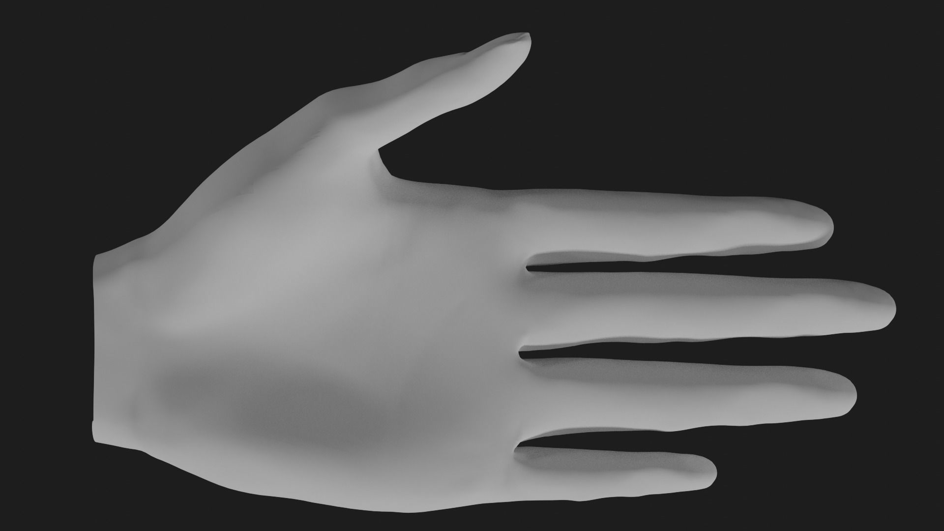 Female hand  Free 3D model_4