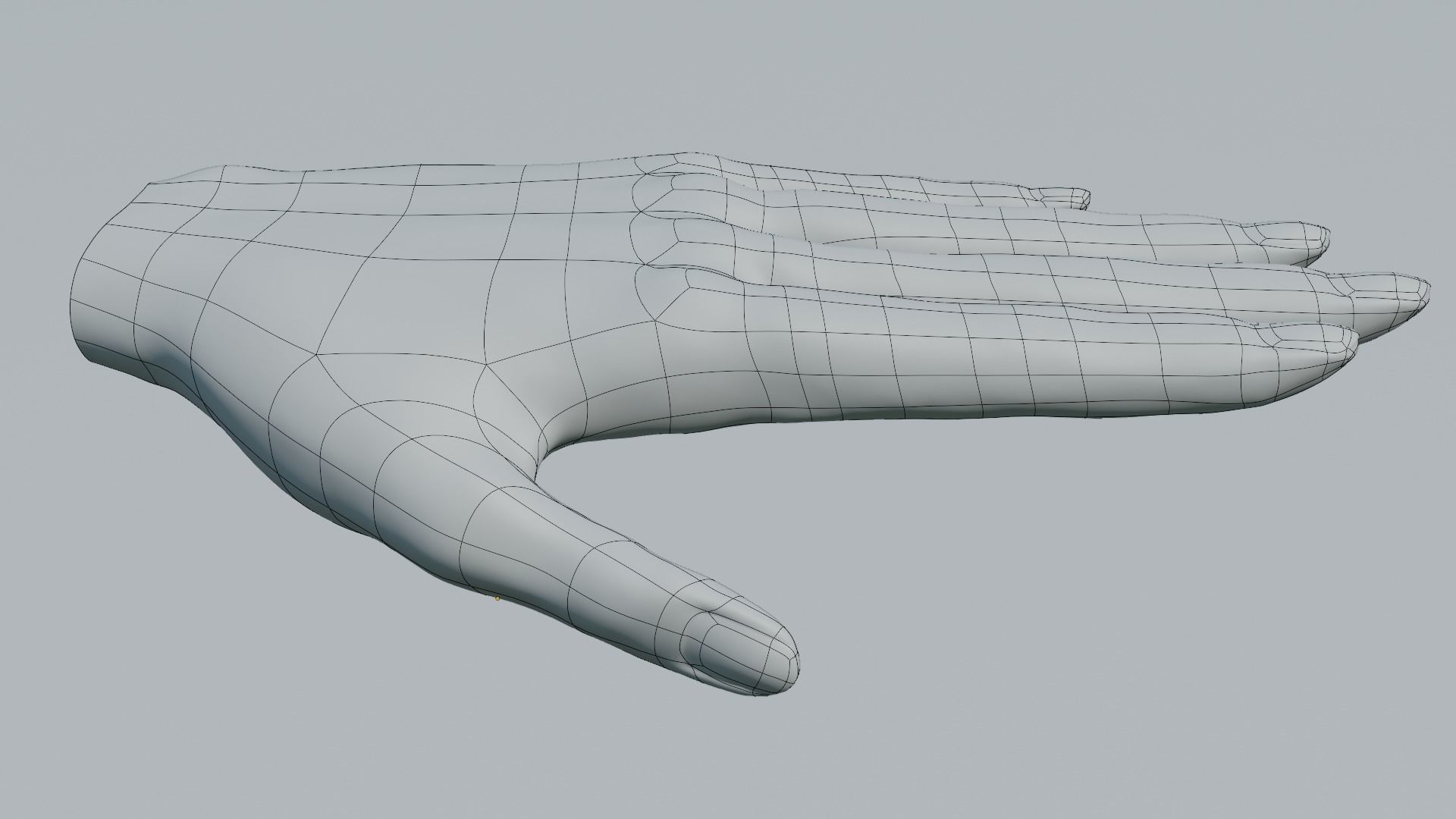 Female hand  Free 3D model_10