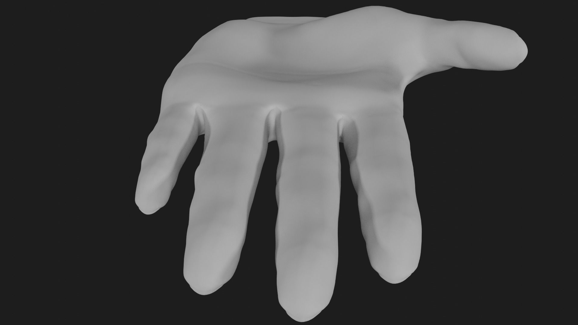 Female hand  Free 3D model_7