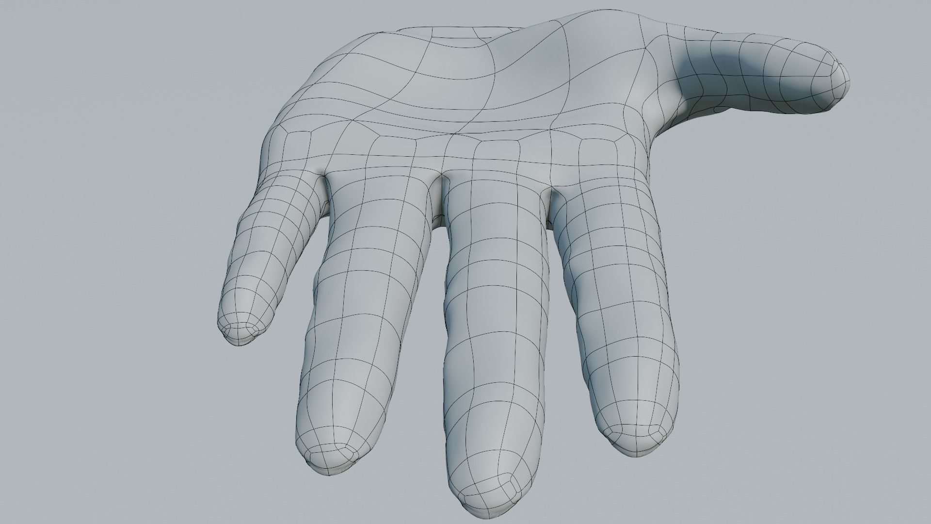 Female hand  Free 3D model_8