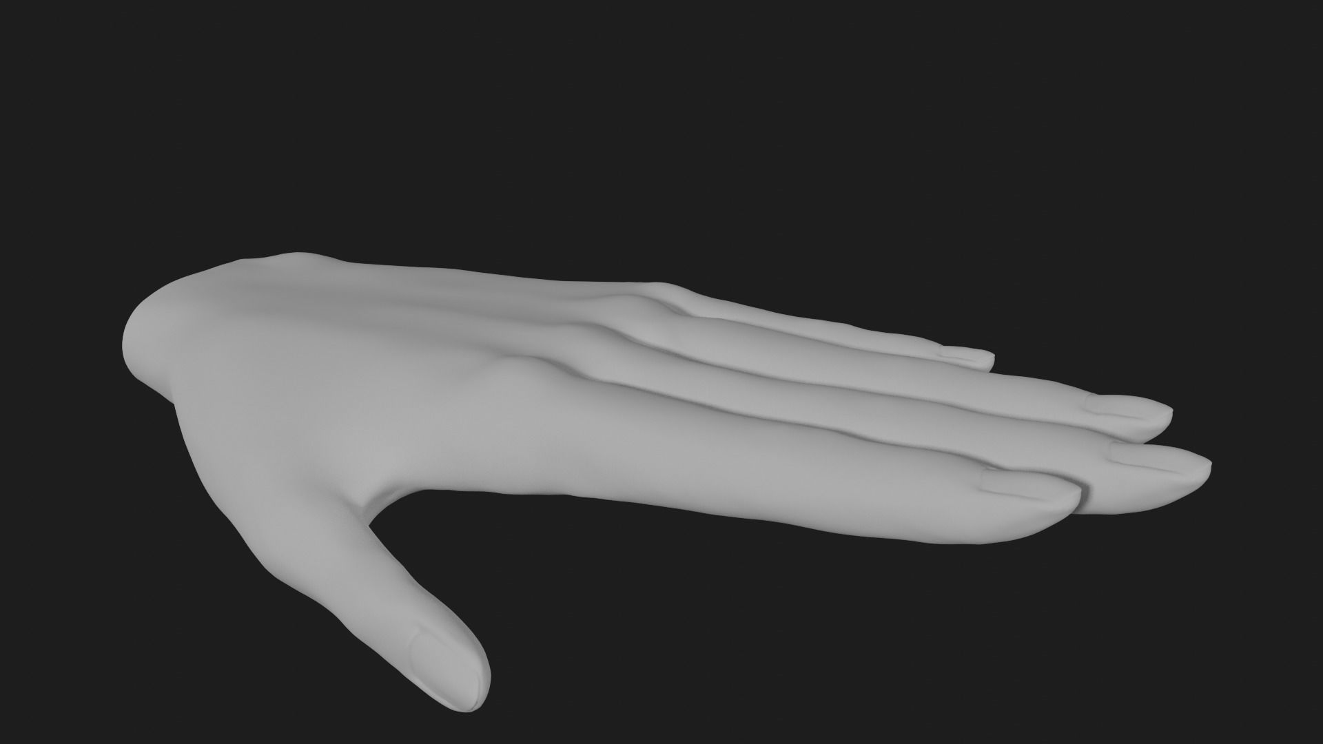 Female hand  Free 3D model_12