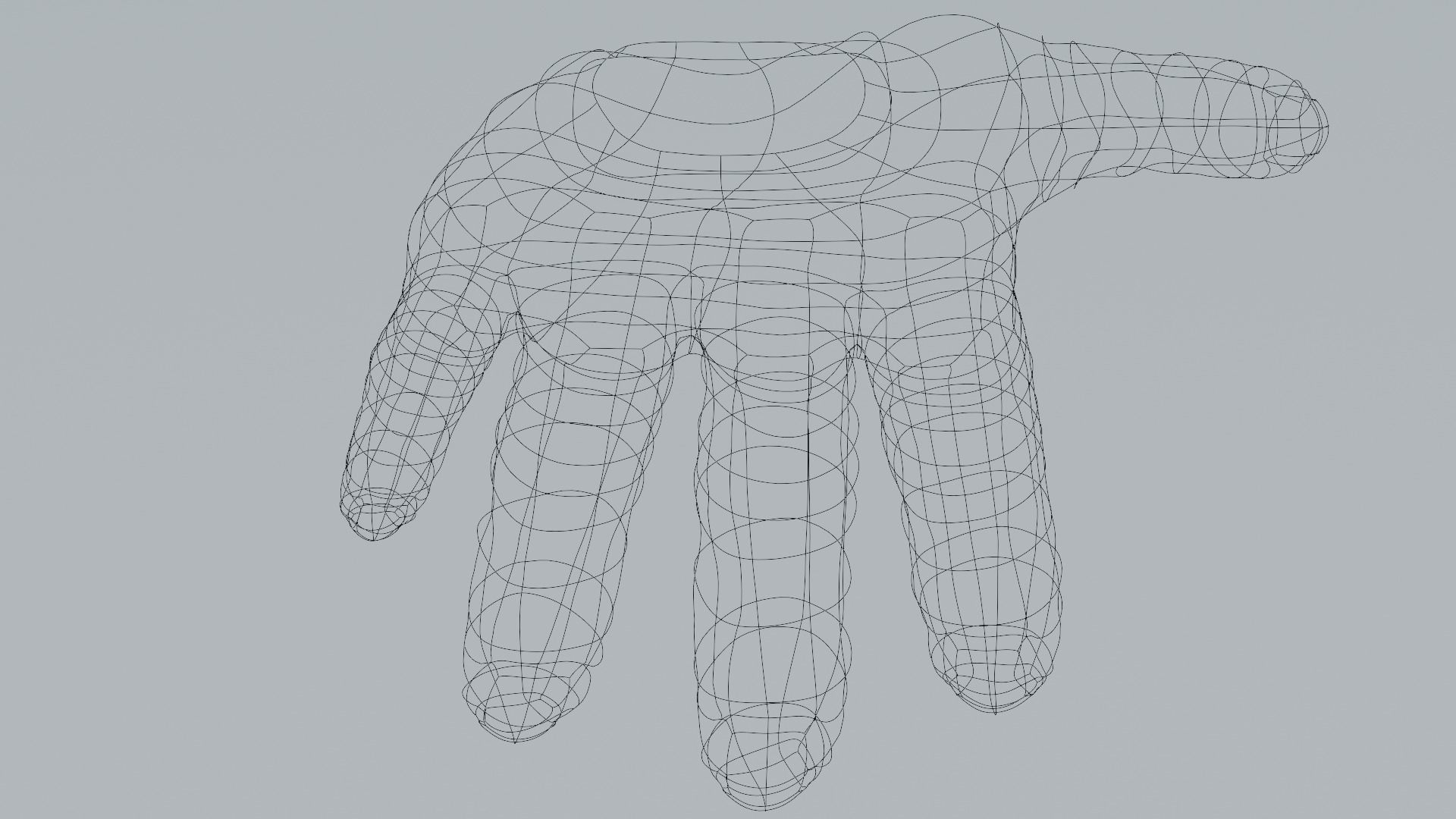 Female hand  Free 3D model_9