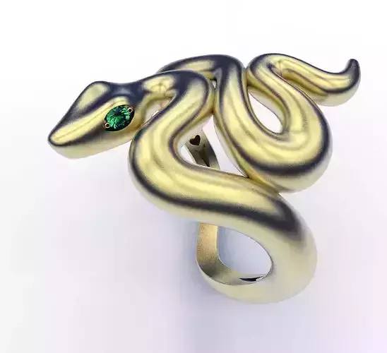 Ring Hiding Snake 3D print model