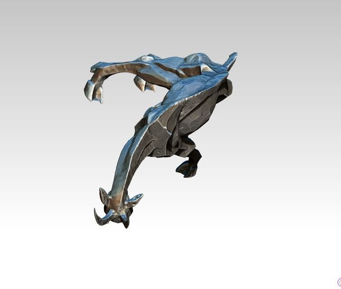 Angry Warrior Attack Fight Goat statue bust 3D print model_2