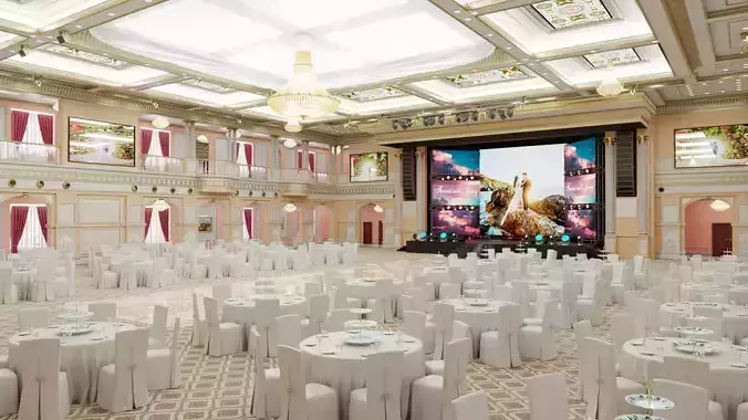 Grand Ballroom Almaty 3D model