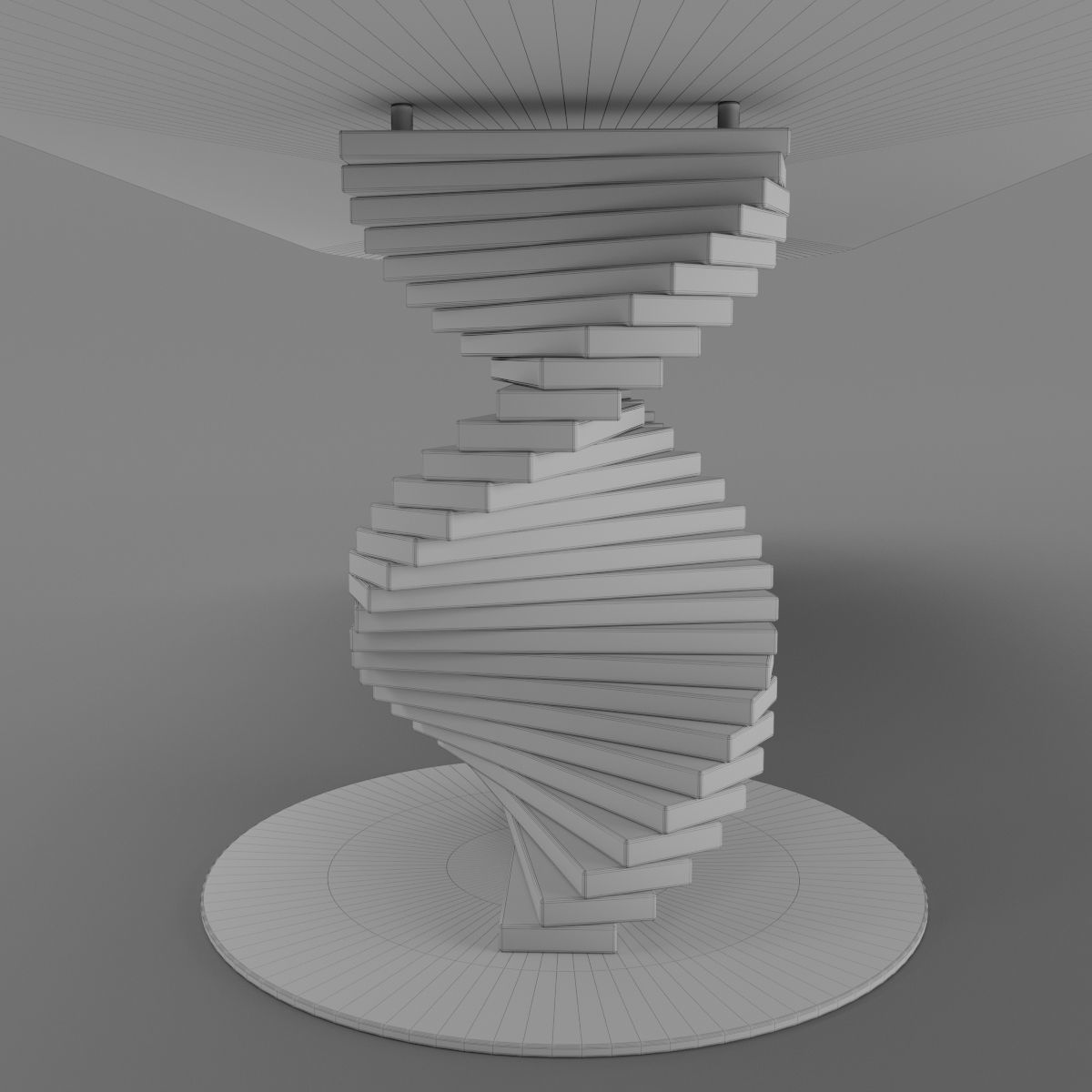 Big Firenze Table Round Edge 3D model_19