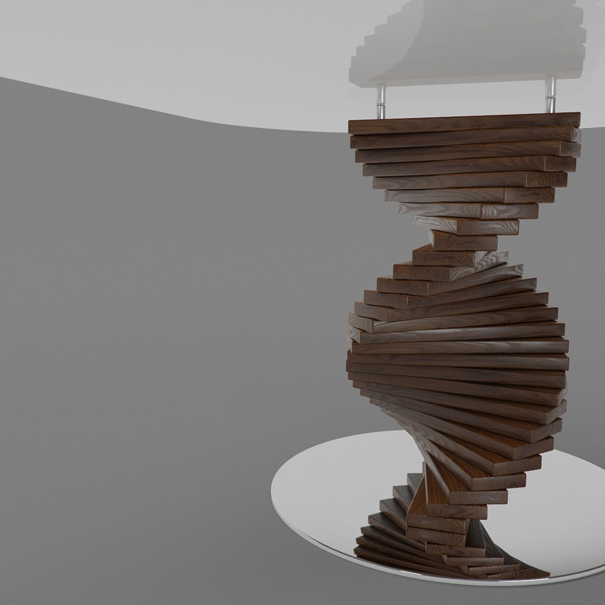 Big Firenze Table Round Edge 3D model_7