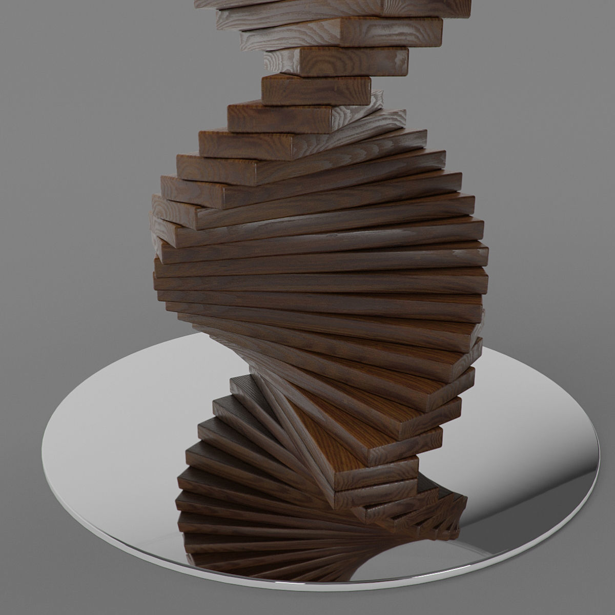 Big Firenze Table Round Edge 3D model_5