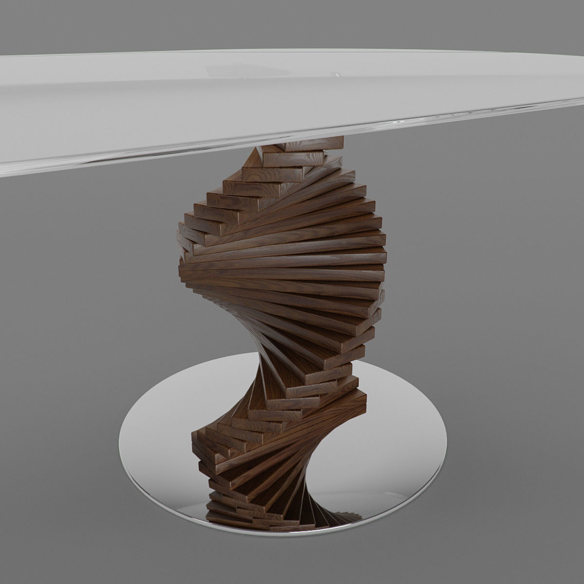 Big Firenze Table Round Edge 3D model_1