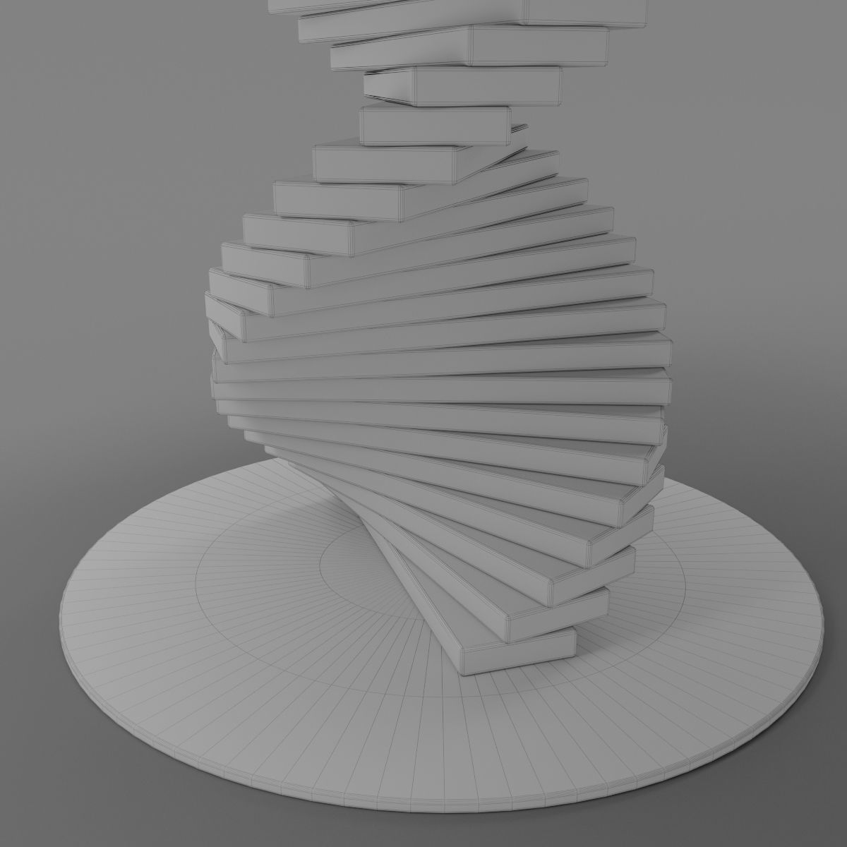 Big Firenze Table Round Edge 3D model_15