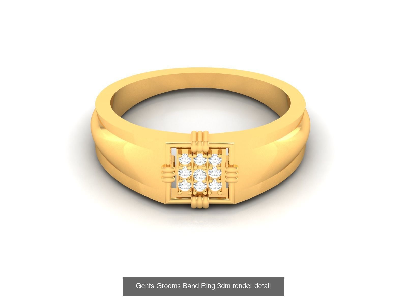29 Male ring 3dm render detail 3D print model  3D Model Collection_31