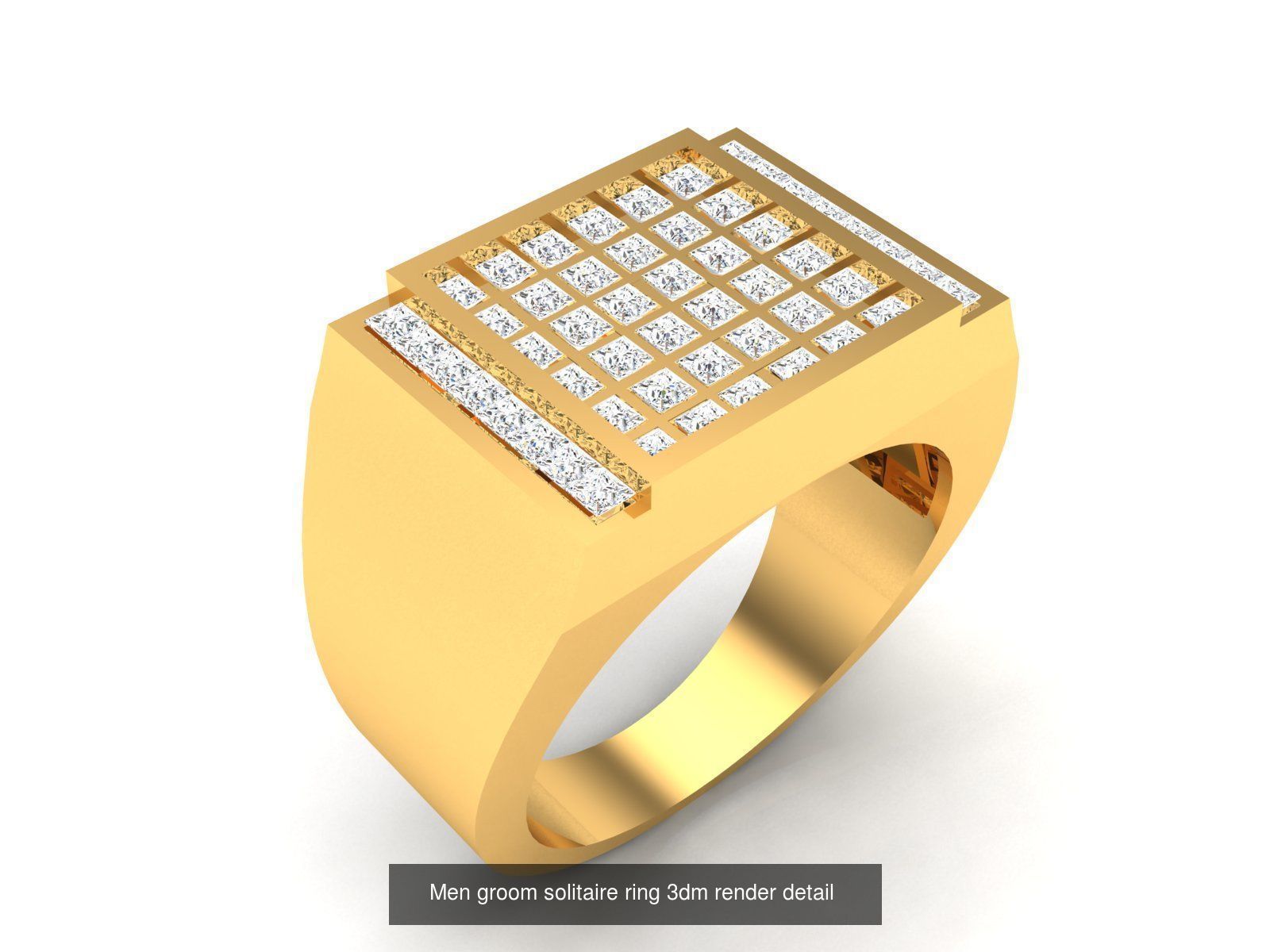 29 Male ring 3dm render detail 3D print model  3D Model Collection_25