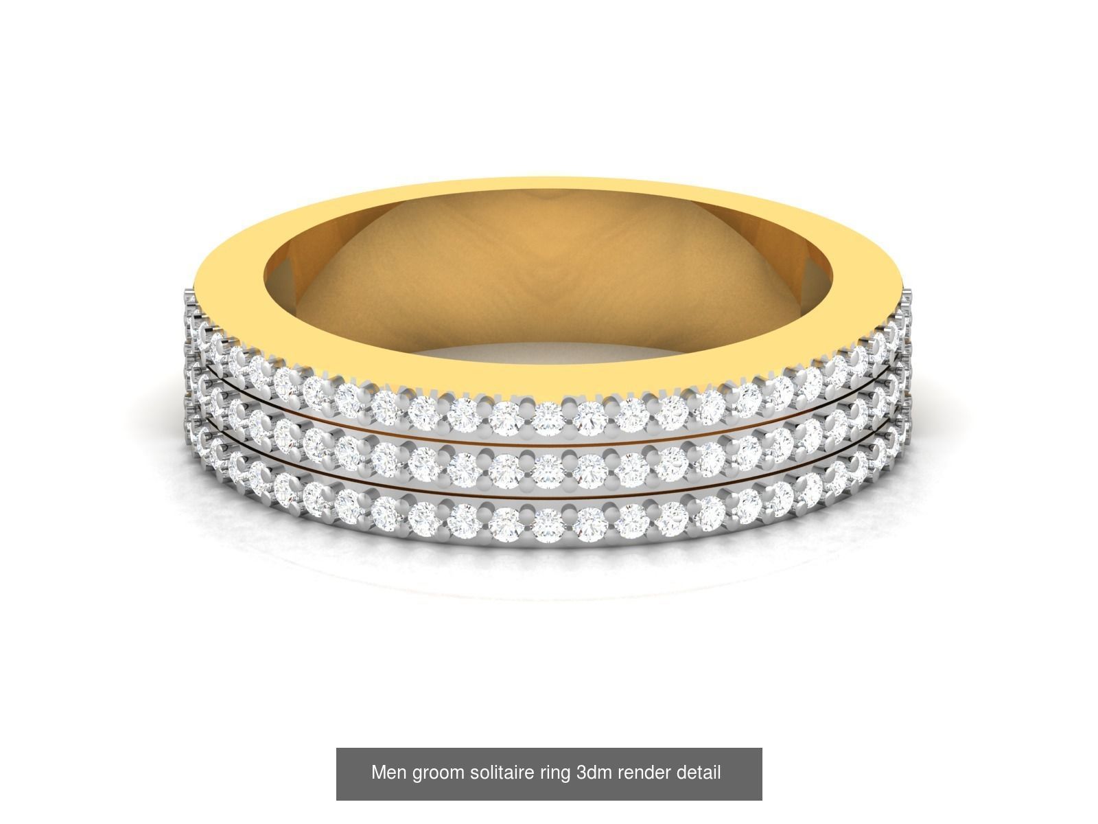 29 Male ring 3dm render detail 3D print model  3D Model Collection_29