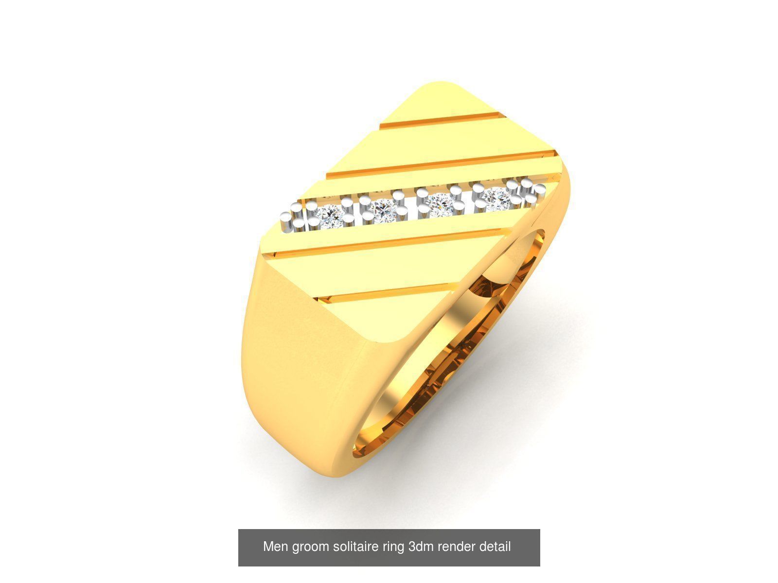 29 Male ring 3dm render detail 3D print model  3D Model Collection_26