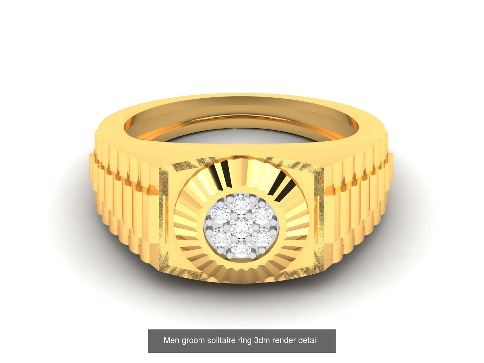 29 Male ring 3dm render detail 3D print model  3D Model Collection_18
