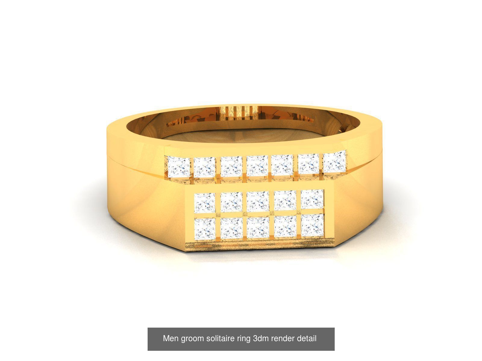 29 Male ring 3dm render detail 3D print model  3D Model Collection_22