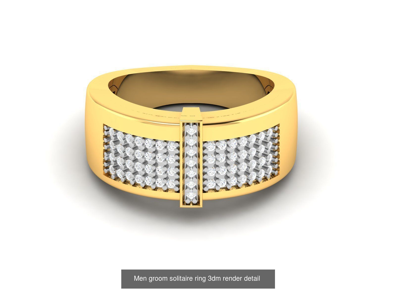 29 Male ring 3dm render detail 3D print model  3D Model Collection_28