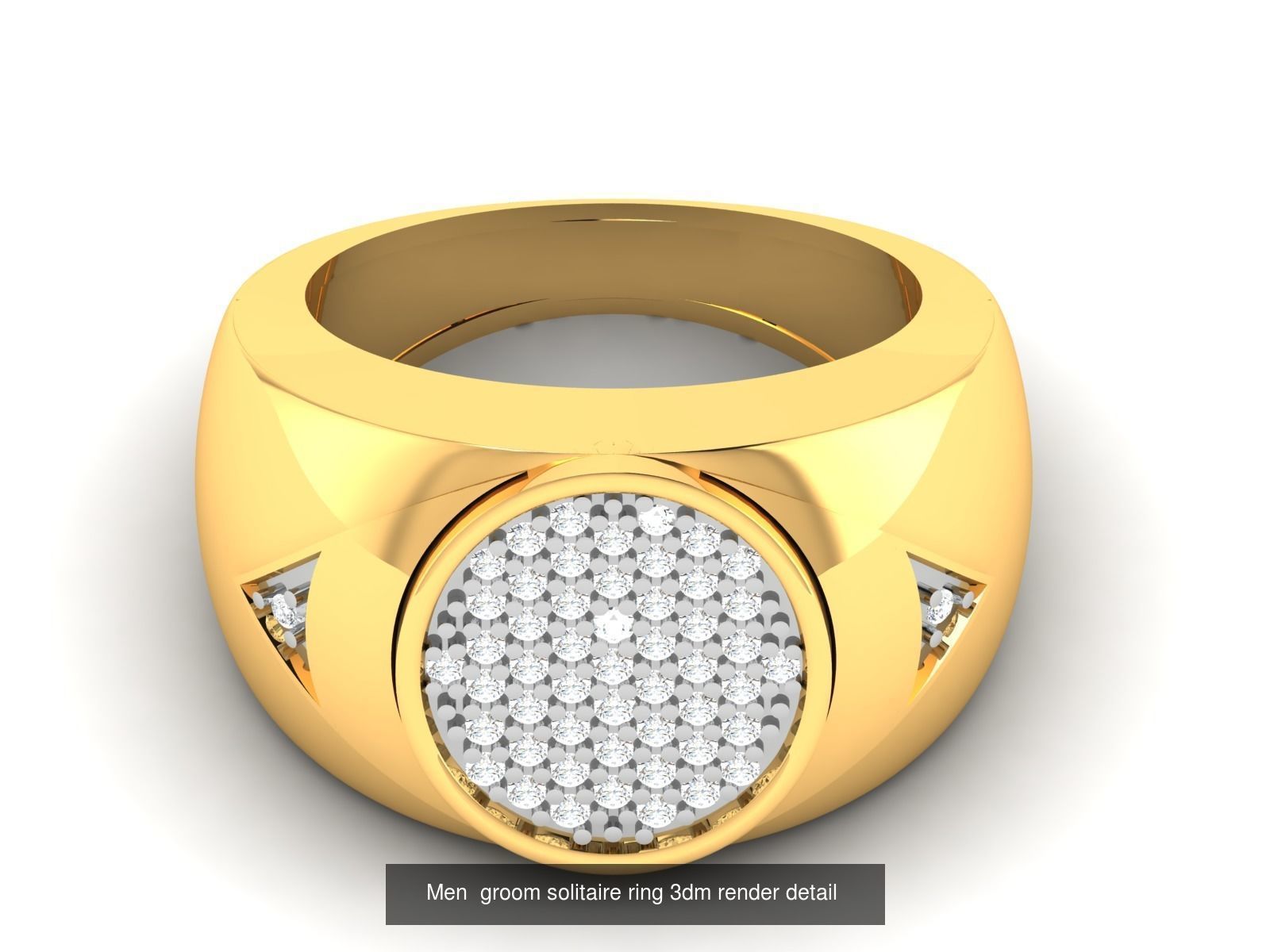 29 Male ring 3dm render detail 3D print model  3D Model Collection_19