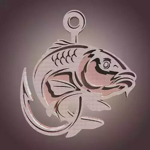 Fish design 3D print model