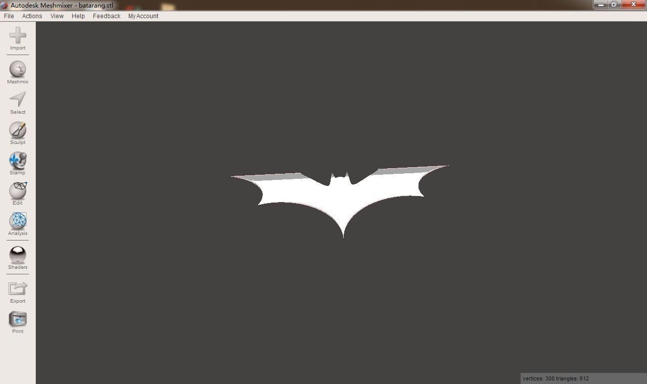 Bats dart 3D print model_1